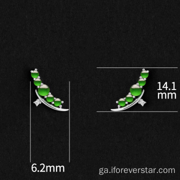 Cluaise graí jadeite fíor -ardleibhéil a fheictear